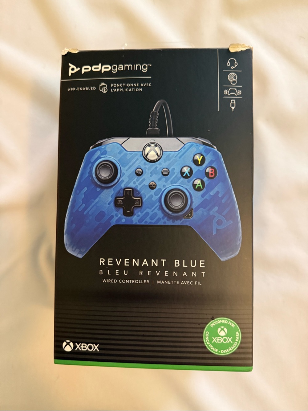 EDP Gaming Revenant Blue Wired Xbox Controller
